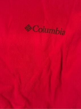 Columbia Red Short Sleeve Tee with Black Logo